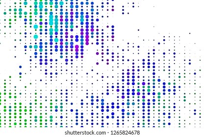 Light Multicolor, Rainbow vector template with circles. Beautiful colored illustration with blurred circles in nature style. Pattern for ads, booklets.