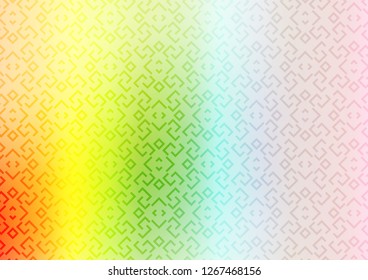 Light Multicolor, Rainbow vector template with repeated sticks. Glitter abstract illustration with colored sticks. Pattern for ads, posters, banners.