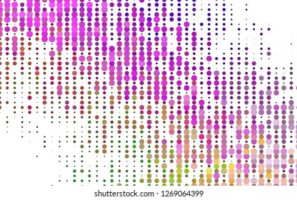 Light Multicolor, Rainbow vector template with circles. Illustration with set of shining colorful abstract circles. Pattern for beautiful websites.
