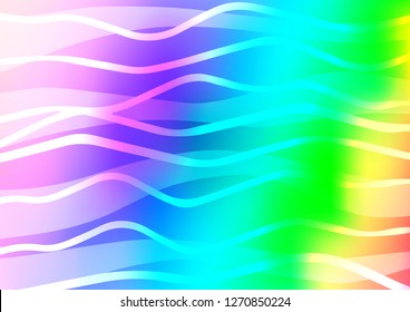 Light Multicolor, Rainbow vector template with repeated sticks. Decorative shining illustration with lines on abstract template. The pattern can be used for busines ad, booklets, leaflets