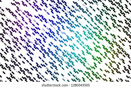 Light Multicolor, Rainbow vector template with repeated sticks. Shining colored illustration with narrow lines. Pattern for ads, posters, banners.