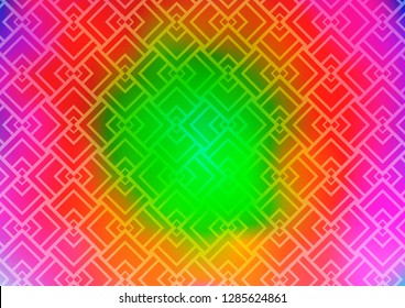 Light Multicolor, Rainbow vector template with repeated sticks. Shining colored illustration with narrow lines. Smart design for your business advert.