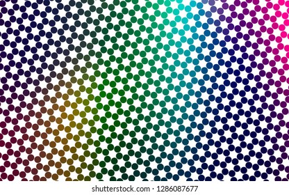 Light Multicolor, Rainbow vector template with circles. Beautiful colored illustration with blurred circles in nature style. Pattern for ads, leaflets.