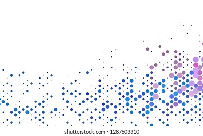 Light Multicolor, Rainbow vector template with spots. Blurred decorative design in abstract style with bubbles. Design for posters, banners.