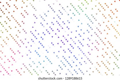 Light Multicolor, Rainbow vector template with crystals, triangles. Abstract gradient illustration with triangles. Modern template for your landing page.