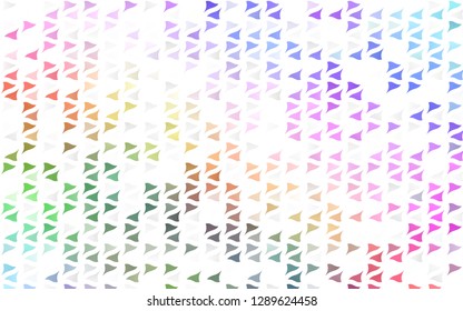 Light Multicolor, Rainbow vector template with crystals, triangles. Modern abstract illustration with colorful triangles. Template for wallpapers.