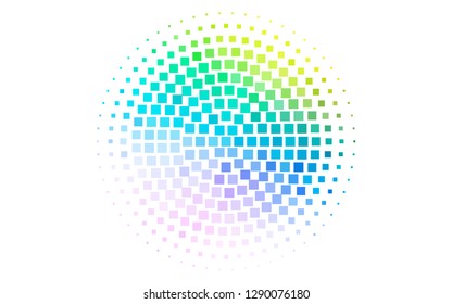 Light Multicolor, Rainbow vector template with crystals, rectangles. Abstract gradient illustration with rectangles. Smart design for your business advert.