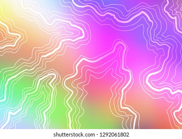 Light Multicolor, Rainbow vector template with abstract lines. A completely new color illustration in marble style. The elegant pattern for brand book.