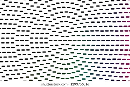 Light Multicolor, Rainbow vector template with repeated sticks. Blurred decorative design in simple style with lines. Best design for your ad, poster, banner.