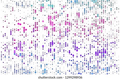 Light Multicolor, Rainbow vector template with circles. Modern abstract illustration with colorful water drops. Template for your brand book.