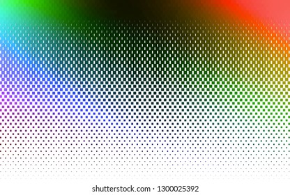 Light Multicolor, Rainbow vector template with crystals, rectangles. Glitter abstract illustration with rectangular shapes. Modern template for your landing page.