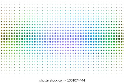 Light Multicolor, Rainbow vector template with circles. Beautiful colored illustration with blurred circles in nature style. Pattern for beautiful websites.