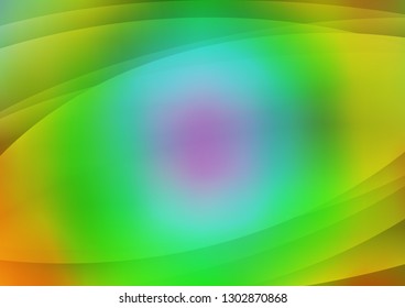Light Multicolor, Rainbow vector template with repeated sticks. Decorative shining illustration with lines on abstract template. The template can be used as a background.