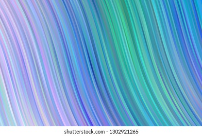 Light Multicolor, Rainbow vector template with bent ribbons. A vague circumflex abstract illustration with gradient. The elegant pattern for brand book.