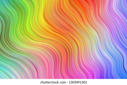 Light Multicolor, Rainbow vector template with bubble shapes. An elegant bright illustration with gradient. Brand new design for your ads, poster, banner.