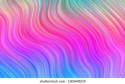 Light Multicolor, Rainbow vector template with bent ribbons. Brand new colored illustration in marble style with gradient. A completely new marble design for your business.