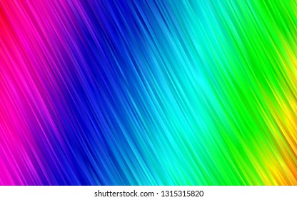 Light Multicolor, Rainbow vector template with lines, ovals. Creative geometric illustration in marble style with gradient. Pattern for your business design.