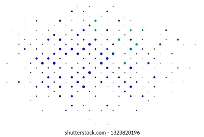 Light Multicolor, Rainbow vector template with circles. Blurred bubbles on abstract background with colorful gradient. Template for your brand book.