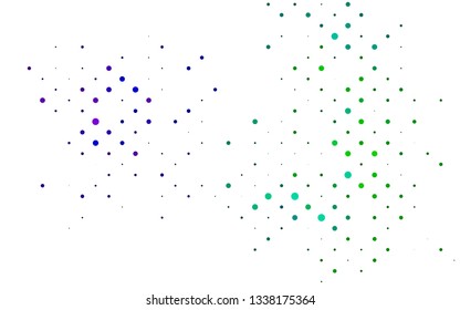 Light Multicolor, Rainbow vector template with circles. Blurred bubbles on abstract background with colorful gradient. Pattern for ads, booklets.