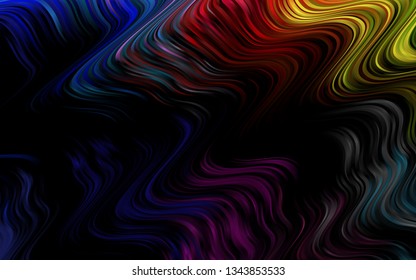 Light Multicolor, Rainbow vector template with bubble shapes. A vague circumflex abstract illustration with gradient. A new texture for your  ad, booklets, leaflets.