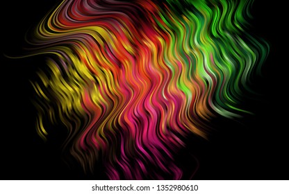 Light Multicolor, Rainbow vector template with liquid shapes. Colorful illustration in abstract marble style with gradient. Pattern for your business design.