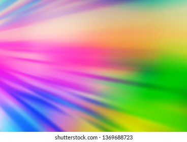 Light Multicolor, Rainbow vector template with repeated sticks. Blurred decorative design in simple style with lines. Pattern for ads, posters, banners.