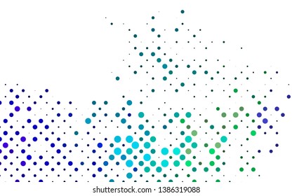 Light Multicolor, Rainbow vector template with circles. Modern abstract illustration with colorful water drops. Design for posters, banners.