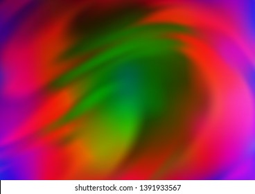 Light Multicolor, Rainbow vector template with abstract lines. A completely new color illustration in marble style. A completely new marble design for your business.