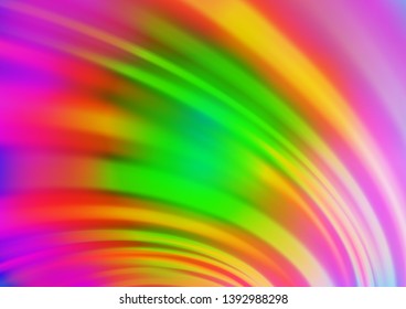 Light Multicolor, Rainbow vector template with lava shapes. Creative illustration in halftone marble style with gradient. A new texture for your  ad, booklets, leaflets.