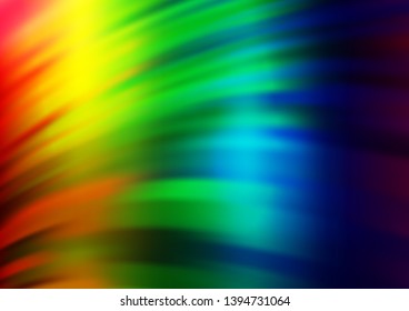 Light Multicolor, Rainbow vector template with lava shapes. Shining crooked illustration in marble style. The template for cell phone backgrounds.