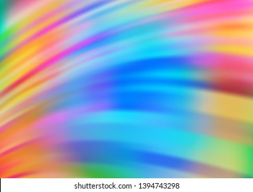 Light Multicolor, Rainbow vector template with abstract lines. Brand new colored illustration in marble style with gradient. A completely new marble design for your business.