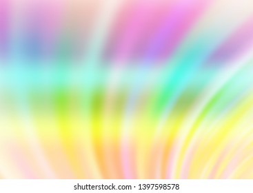 Light Multicolor, Rainbow vector template with abstract lines. Creative geometric illustration in marble style with gradient. The template for cell phone backgrounds.
