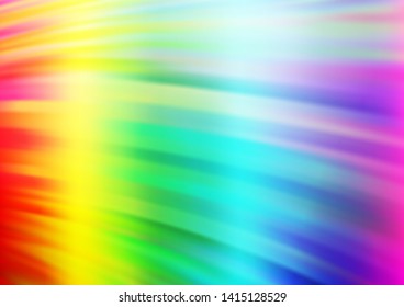 Light Multicolor, Rainbow vector template with bent ribbons. A completely new color illustration in marble style. Marble design for your web site.