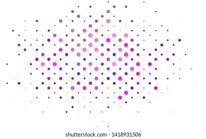 Light Multicolor, Rainbow vector template with circles. Blurred bubbles on abstract background with colorful gradient. Pattern of water, rain drops.