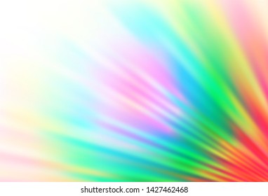 Light Multicolor, Rainbow vector template with repeated sticks. Shining colored illustration with narrow lines. Pattern for ads, posters, banners.