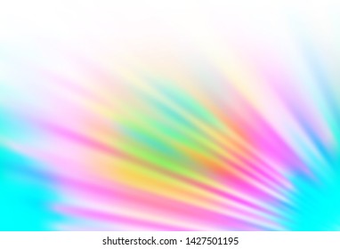 Light Multicolor, Rainbow vector template with repeated sticks. Blurred decorative design in simple style with lines. Backdrop for TV commercials.