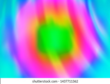 Light Multicolor, Rainbow vector template with bent lines. Creative illustration in halftone marble style with gradient. Marble style for your business design.