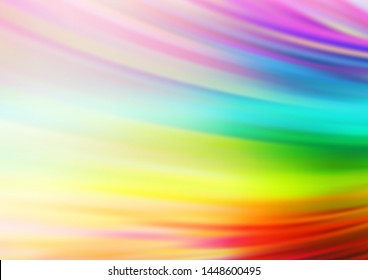 Light Multicolor, Rainbow vector template with lava shapes. A vague circumflex abstract illustration with gradient. Marble style for your business design.