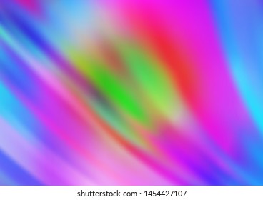 Light Multicolor, Rainbow vector template with abstract lines. Shining crooked illustration in marble style. The best blurred design for your business.