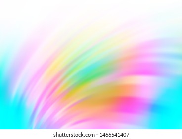 Light Multicolor, Rainbow vector template with bent ribbons. A completely new color illustration in marble style. New composition for your brand book.