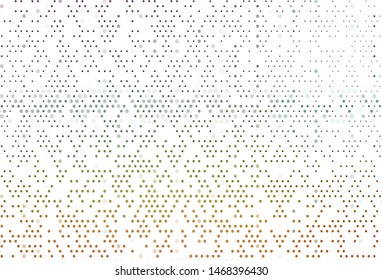 Light Multicolor, Rainbow vector template with circles. Blurred decorative design in abstract style with bubbles. Template for your brand book.