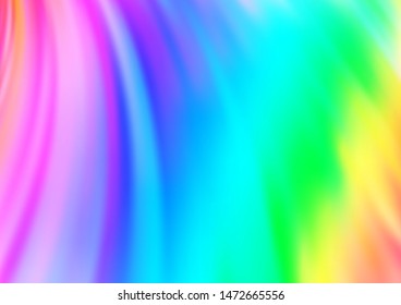 Light Multicolor, Rainbow vector template with lines, ovals. Creative geometric illustration in marble style with gradient. New composition for your brand book.