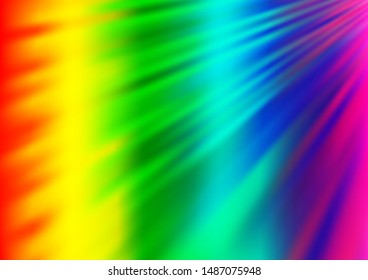 Light Multicolor, Rainbow vector template with repeated sticks. Modern geometrical abstract illustration with staves. Pattern for ads, posters, banners.
