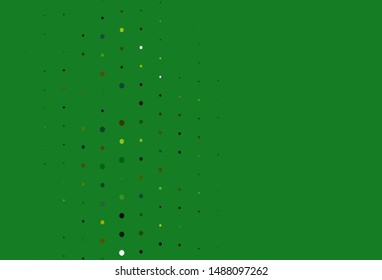 Light Multicolor, Rainbow vector template with circles. Illustration with set of shining colorful abstract circles. Design for posters, banners.