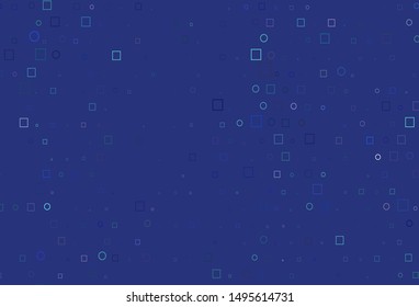 Light Multicolor, Rainbow vector template with spots, rectangles. Illustration with set of shining colorful abstract circles, cubes. Pattern of water, rain drops.