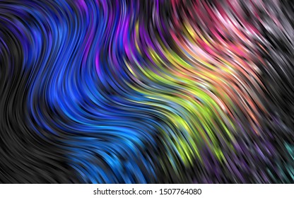 Light Multicolor, Rainbow vector template with bubble shapes. A sample with blurred bubble shapes. Brand new design for your ads, poster, banner.