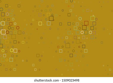 Light Multicolor, Rainbow vector template with spots, rectangles. Decorative design in abstract style with circles, rectangles. Template for your brand book.