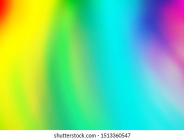 Light Multicolor, Rainbow vector template with lava shapes. Geometric illustration in marble style with gradient.  The elegant pattern for brand book.