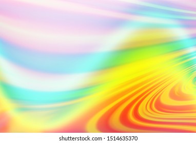 Light Multicolor, Rainbow vector template with bubble shapes. A vague circumflex abstract illustration with gradient. Brand new design for your ads, poster, banner.