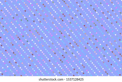 Light Multicolor, Rainbow vector template with crystals, triangles. Illustration with set of colorful triangles. Best design for your ad, poster, banner.